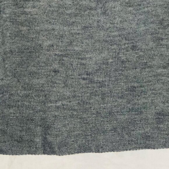 Coldwater creek sweater shirt knit short sleeve gray cowl neck size small READ - Picture 4 of 11